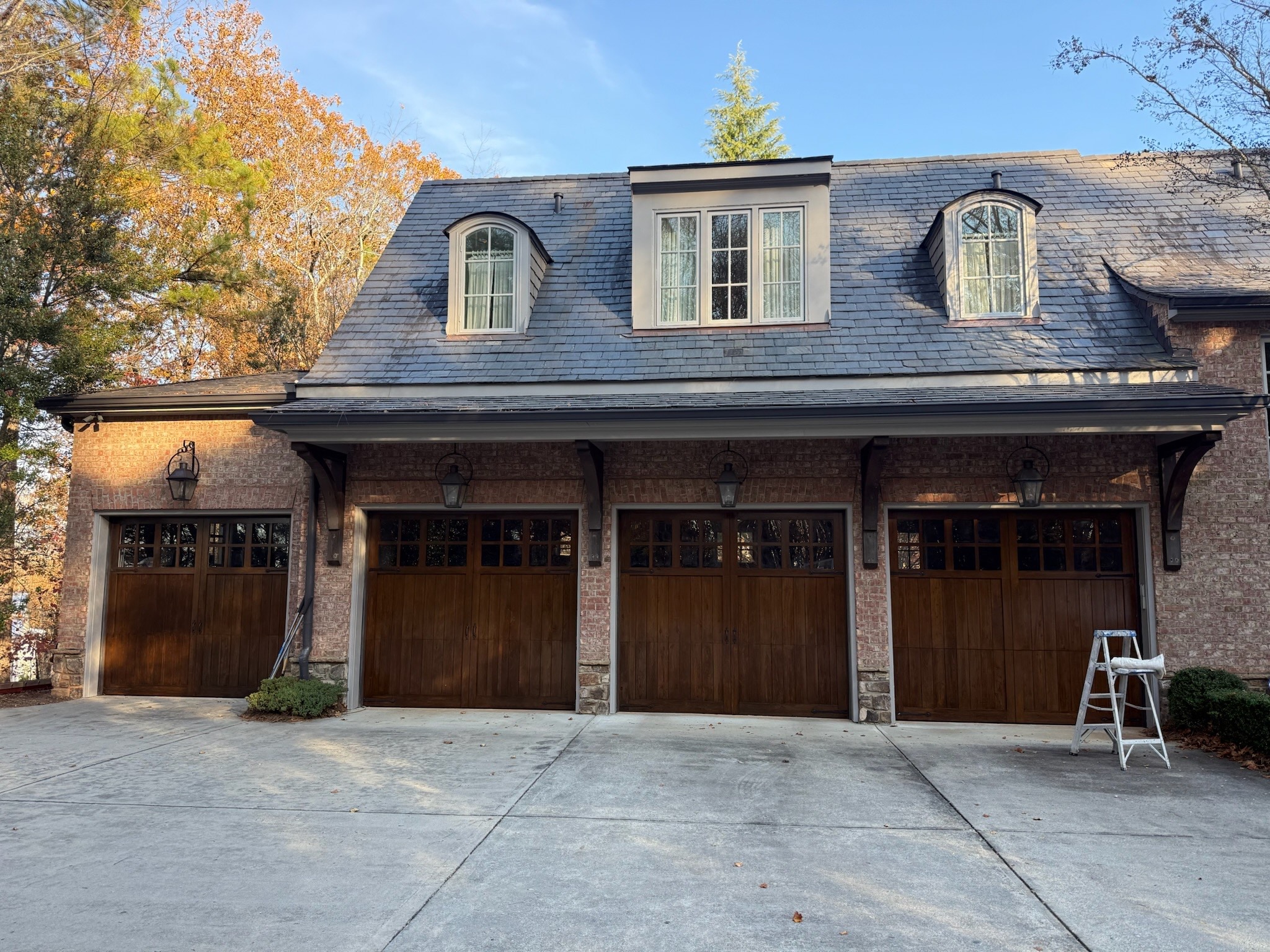 A custom-built brick estate by Evans Custom Homes in North Georgia